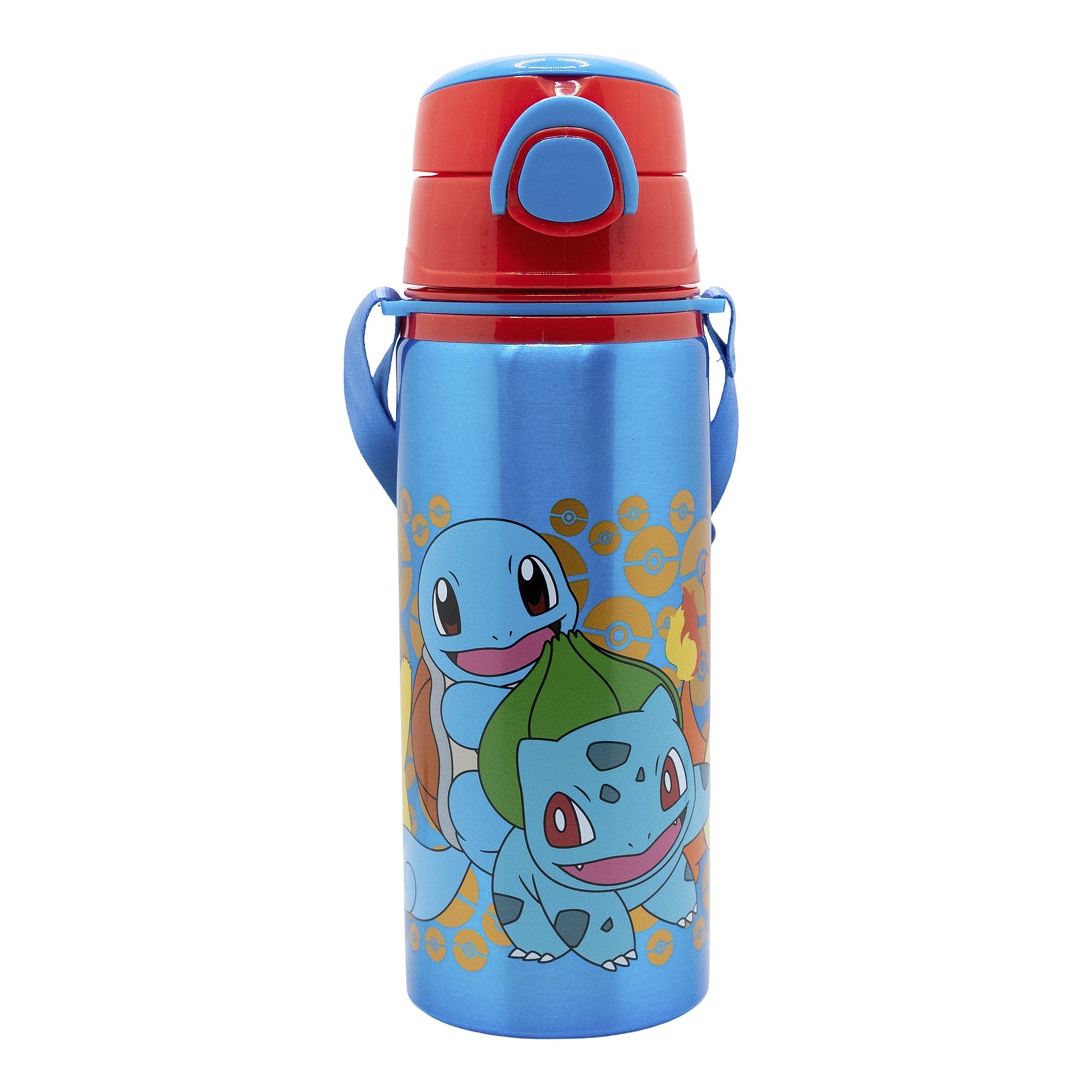 Stor Aluminium Pop Up Bottle with Strap 730 ml Pokémon