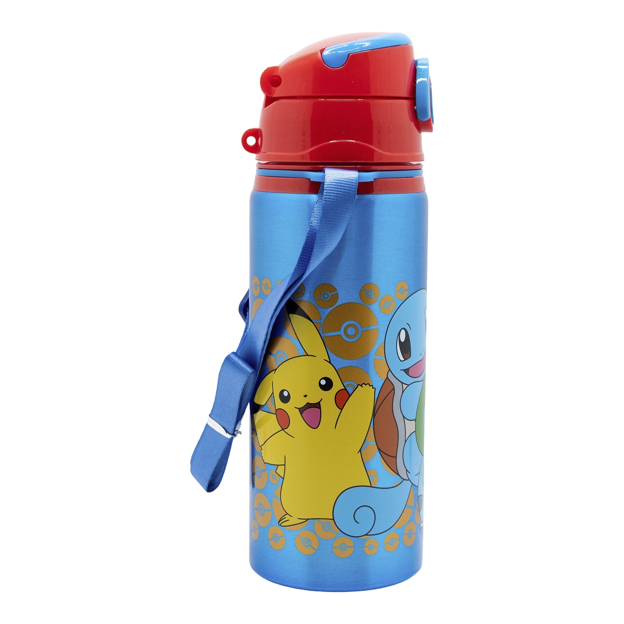 Stor Aluminium Pop Up Bottle with Strap 730 ml Pokémon