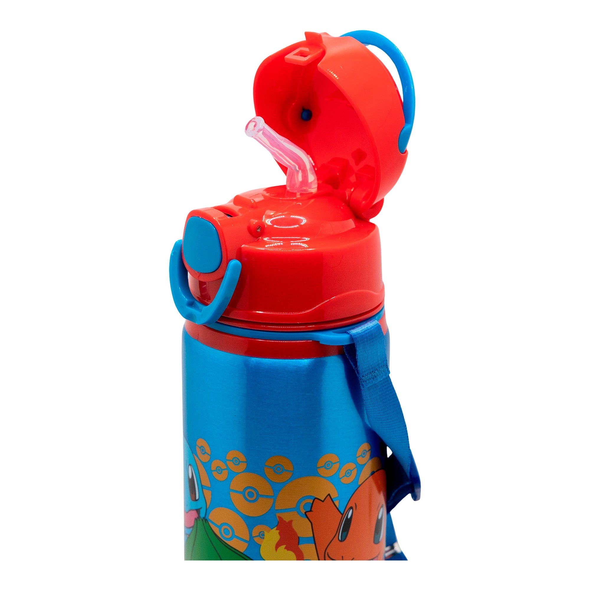 Stor Aluminium Pop Up Bottle with Strap 730 ml Pokémon