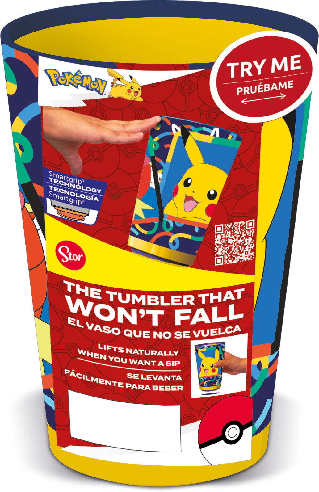 Stor Drop Safe PP Tumbler 470 ml Pokémon Doodle Grip