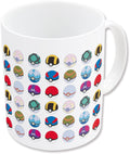 Taza Cerámica Pokémon All Pokeballs Ever 11oz Colección