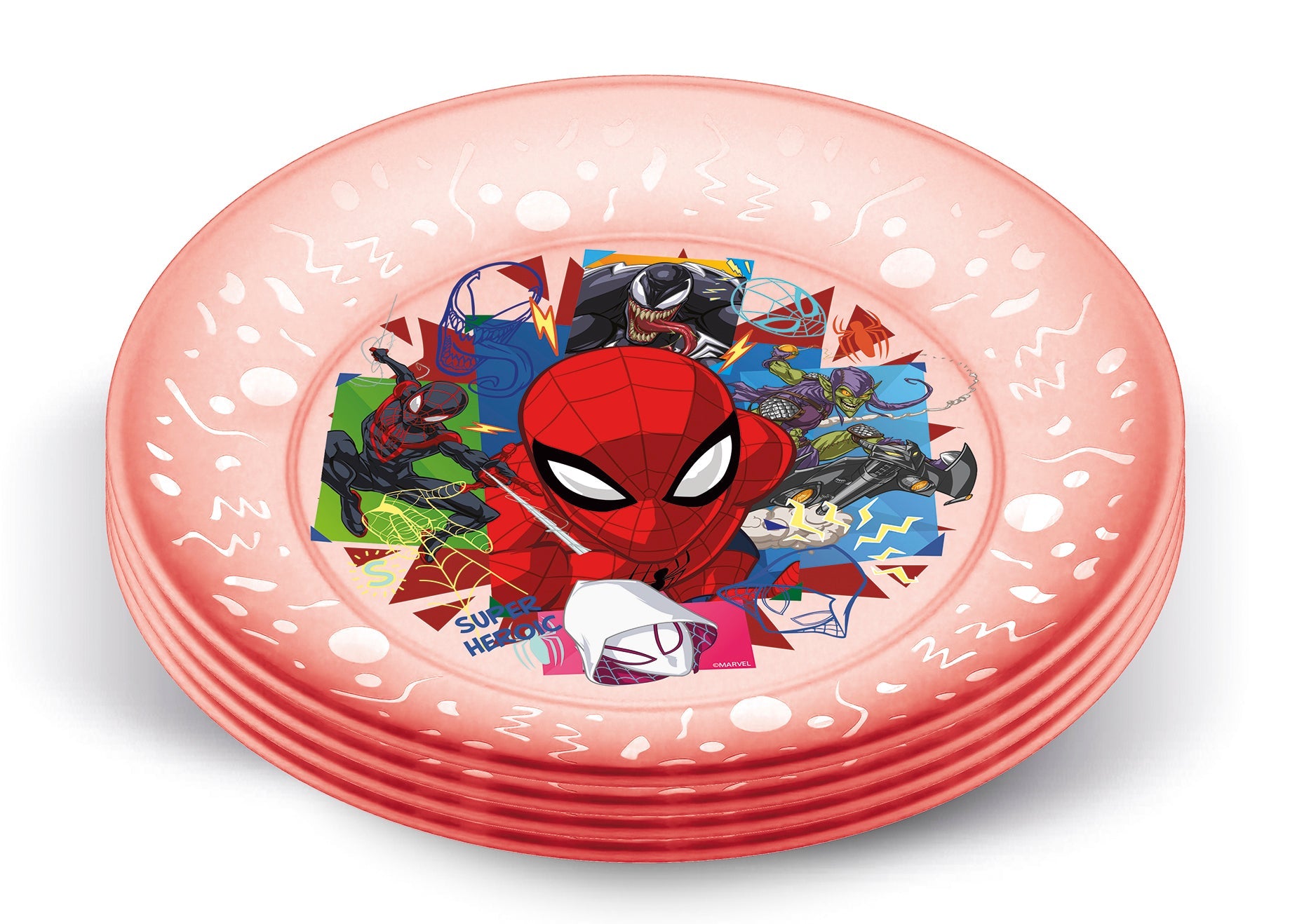 Stor Joy Set de 4 Platos PP Spiderman