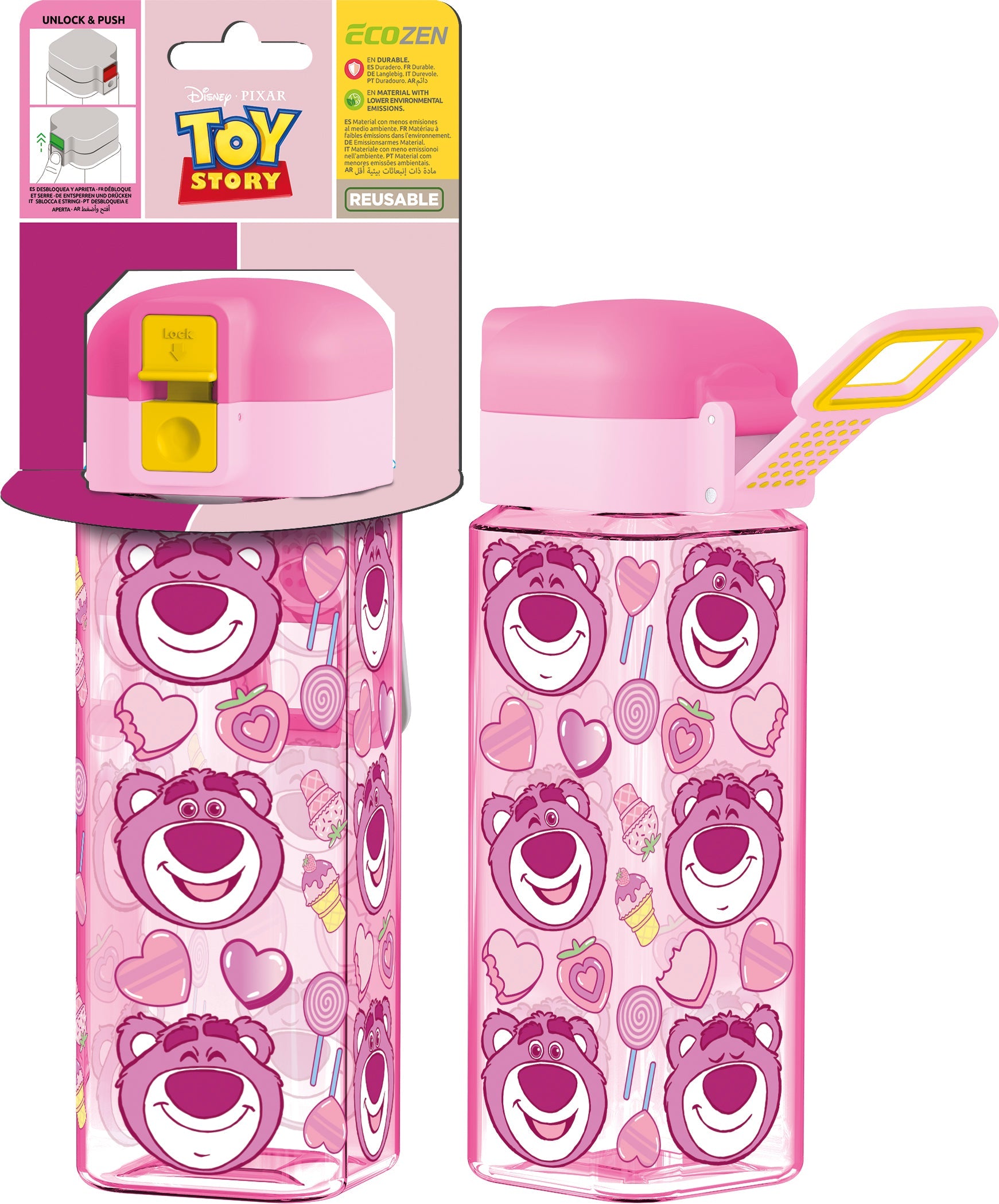 Botella Robot con Cierre 550 ml Lotso