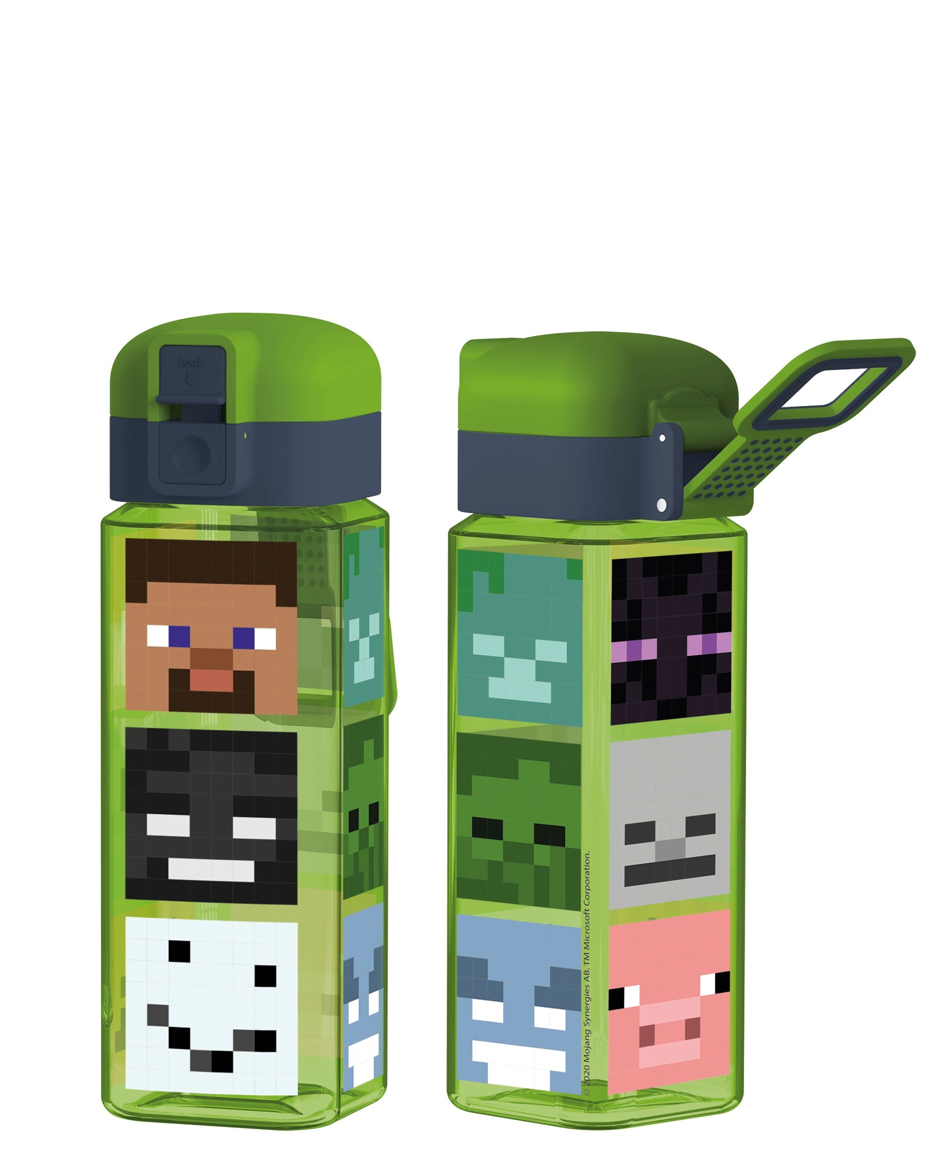 Stor Botella Robot con Cierre 550 ml Minecraft INVKY