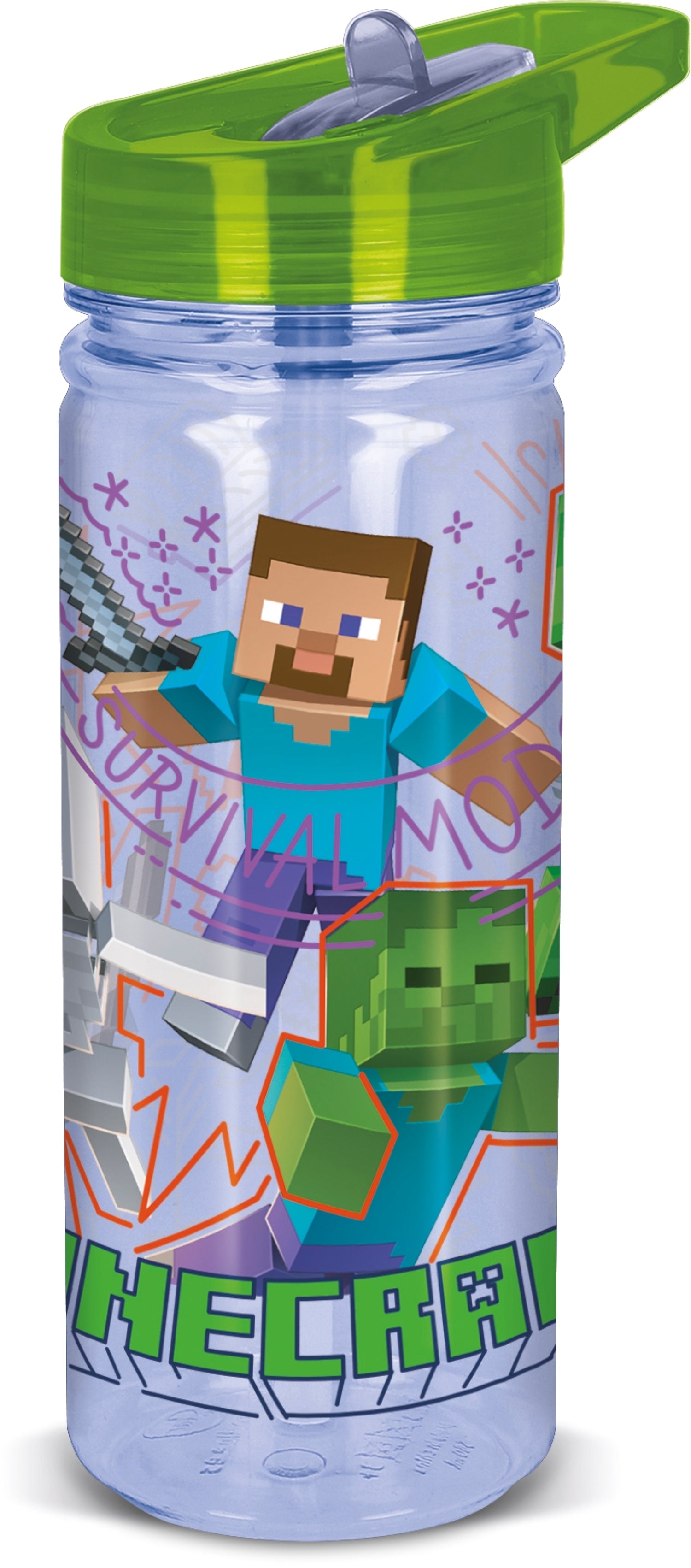 Botella Tritan Grande 580 ml Minecraft