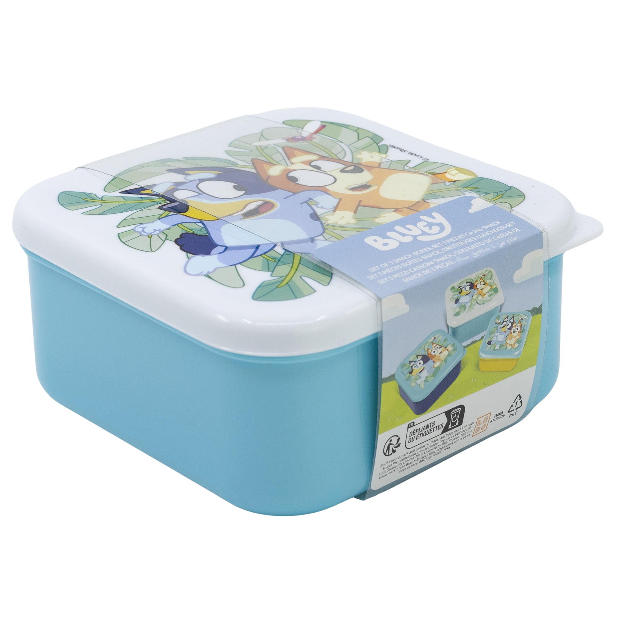 Stor Set de 3 Piezas Snack Apilables Bluey