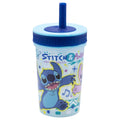 Stor Leak Proof Silicone Straw Tumbler Stitch Drawing