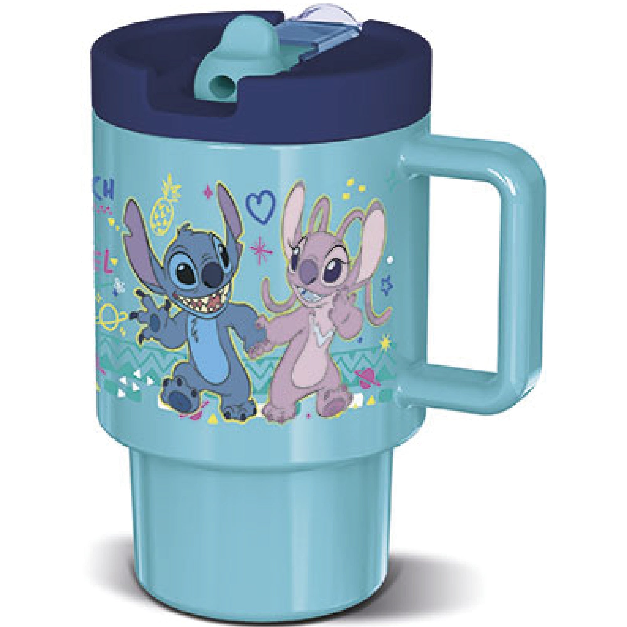 Stor Kids PP Cool Mug 530 ml Stitch Drawing