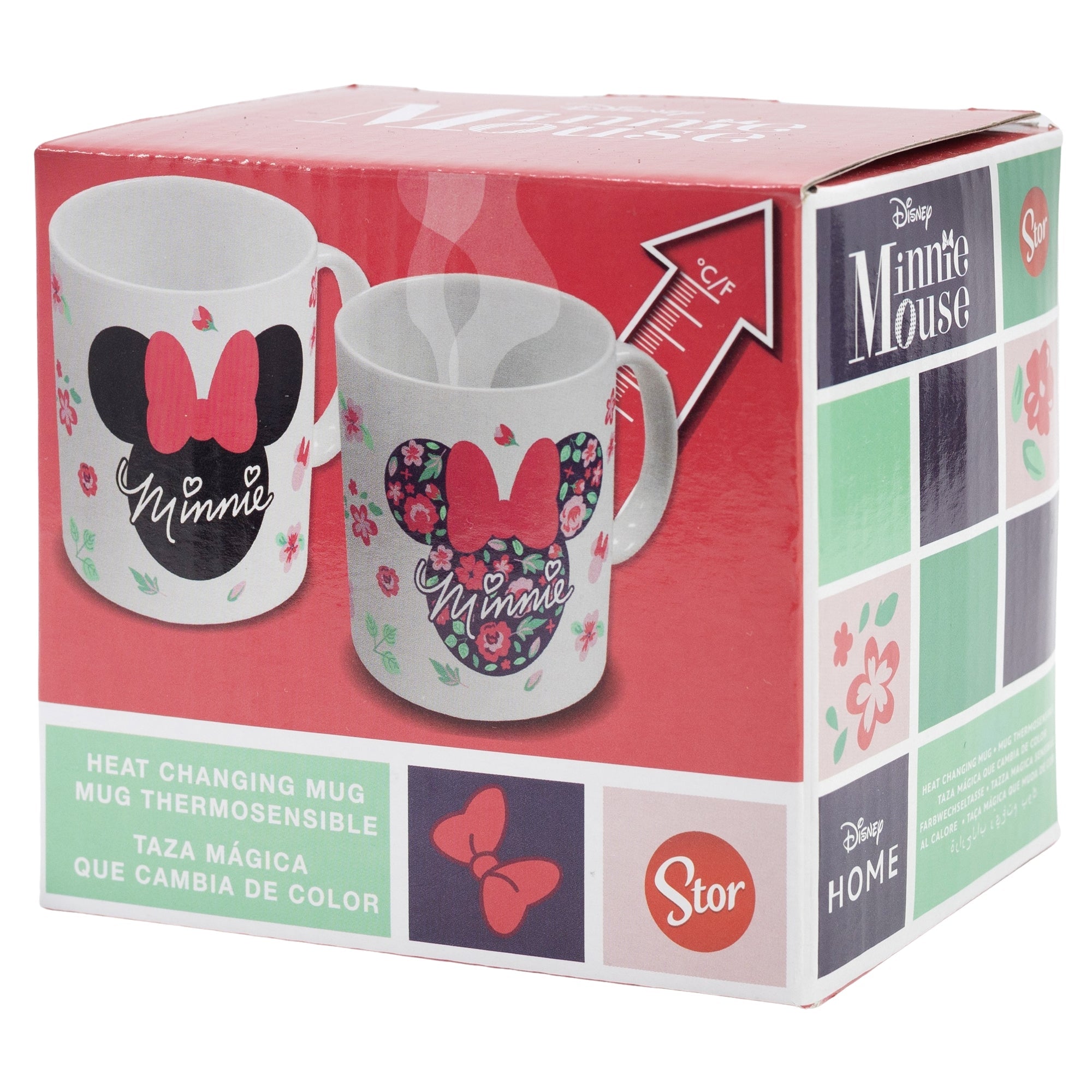 Set Taza Mágica Minnie Mouse Gardening 330ml con Diseño Disney
