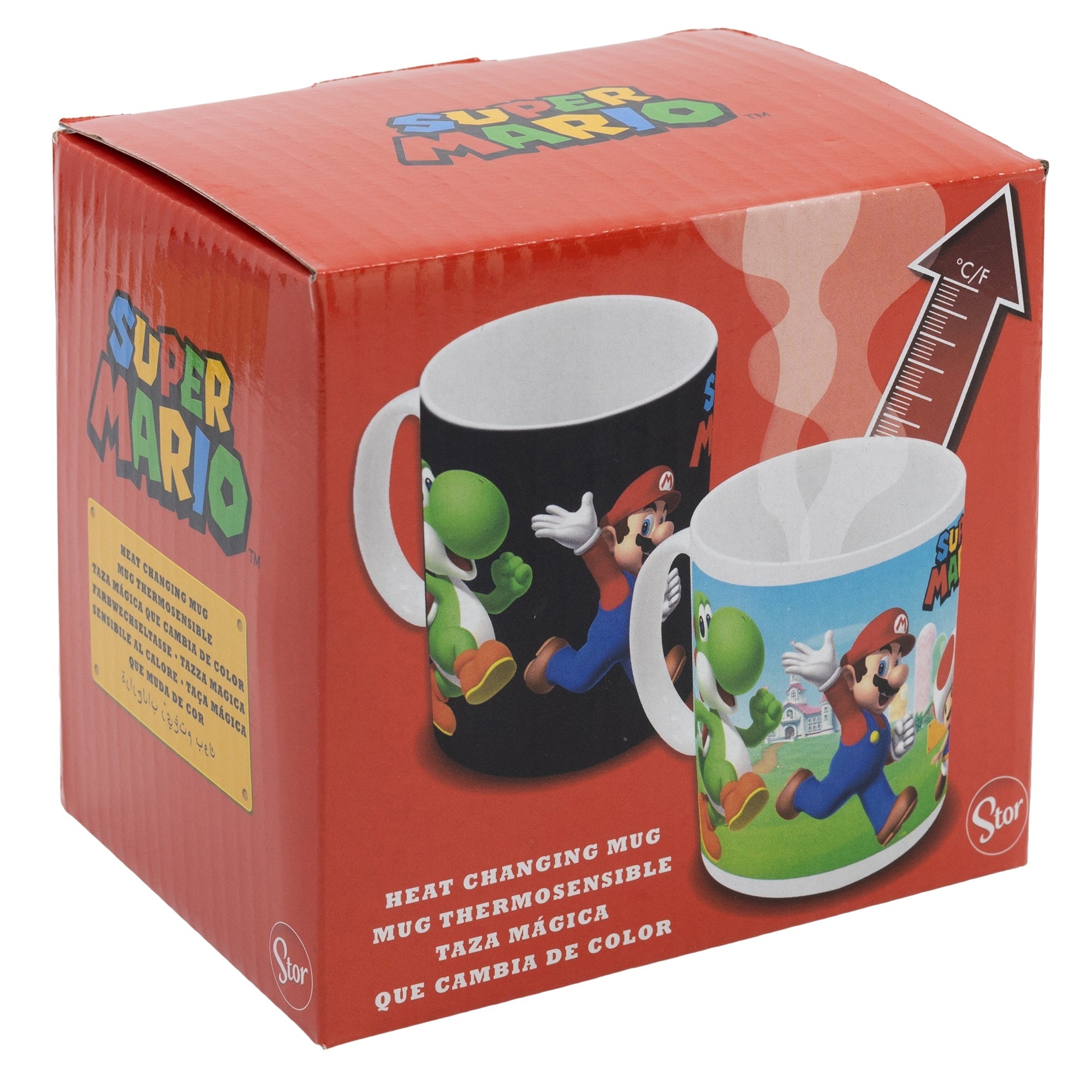 Set Taza Mágica Super Mario 330ml Mug Gamer Coleccionable