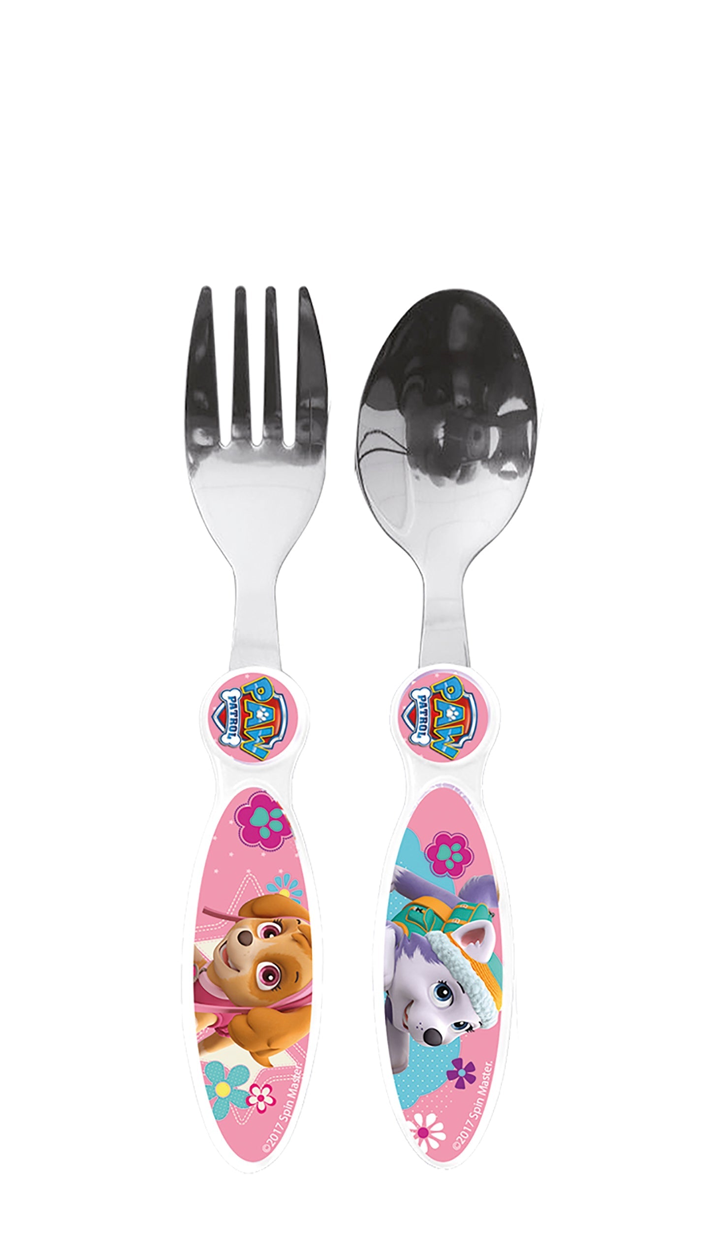 Cubiertos Metálicos 2 Piezas Paw Patrol Girl