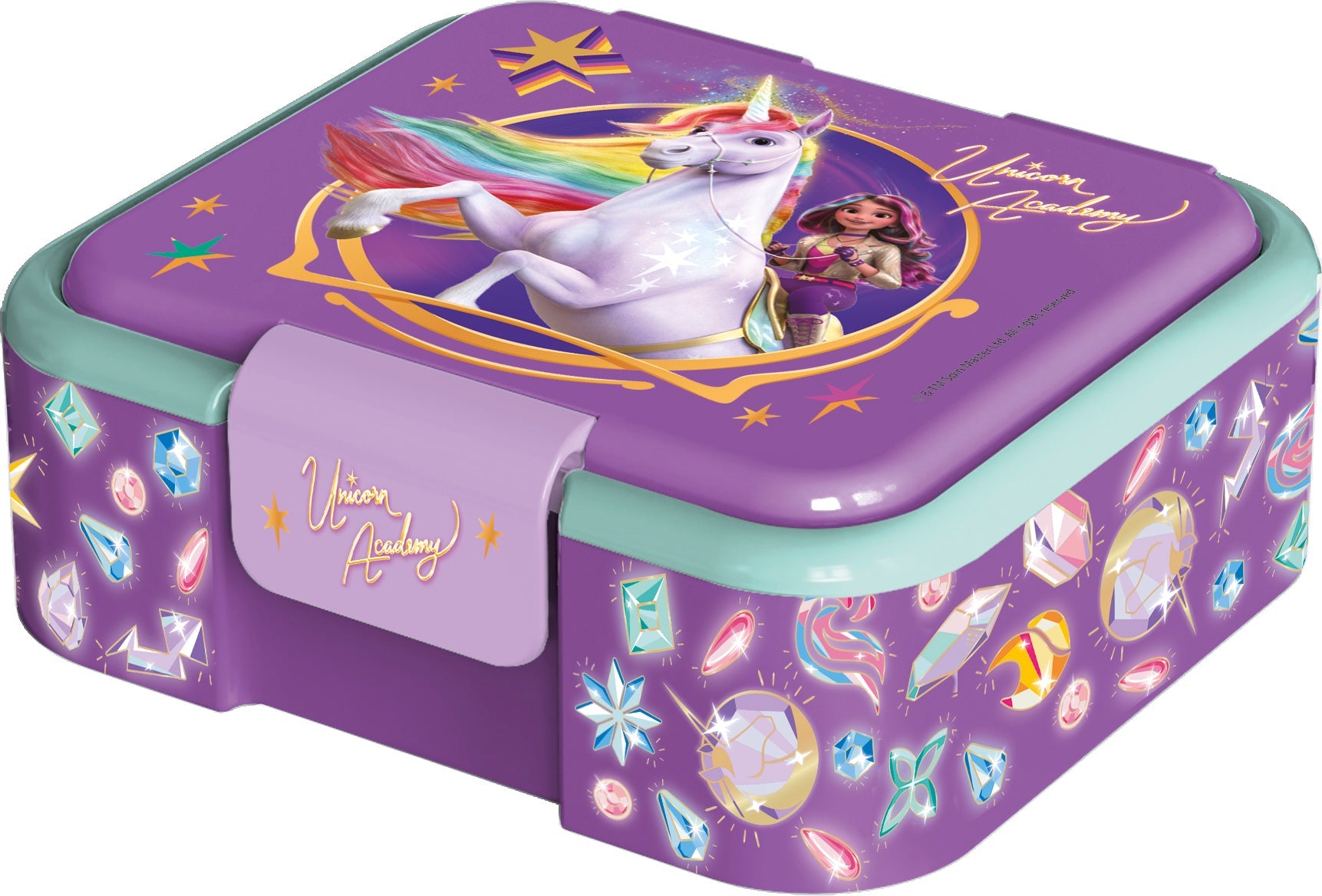 Stor Supreme Multi Compartment Sandwich Box Unicorn Academy