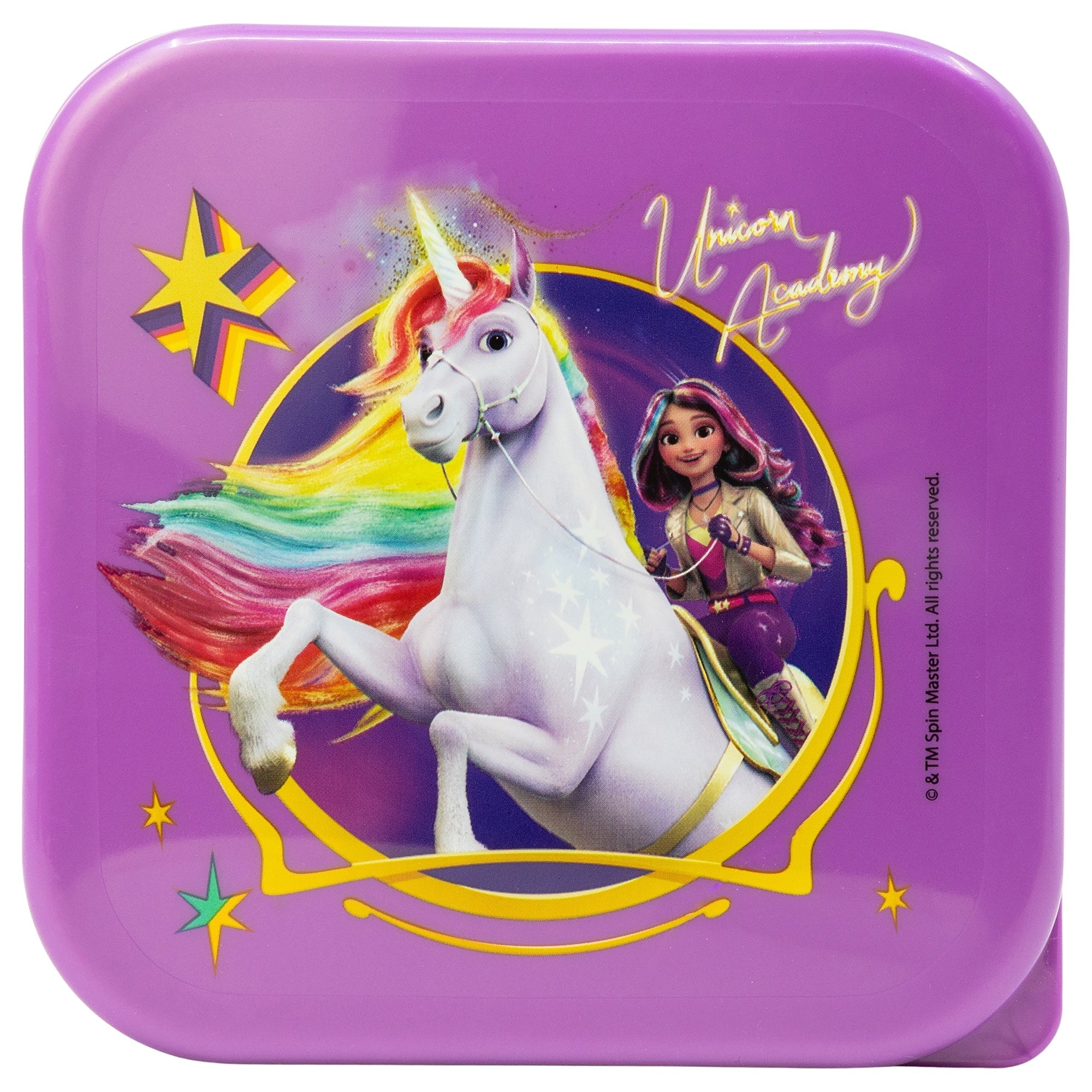 Stor Set de 3 Piezas Snack Apilables Unicorn Academy
