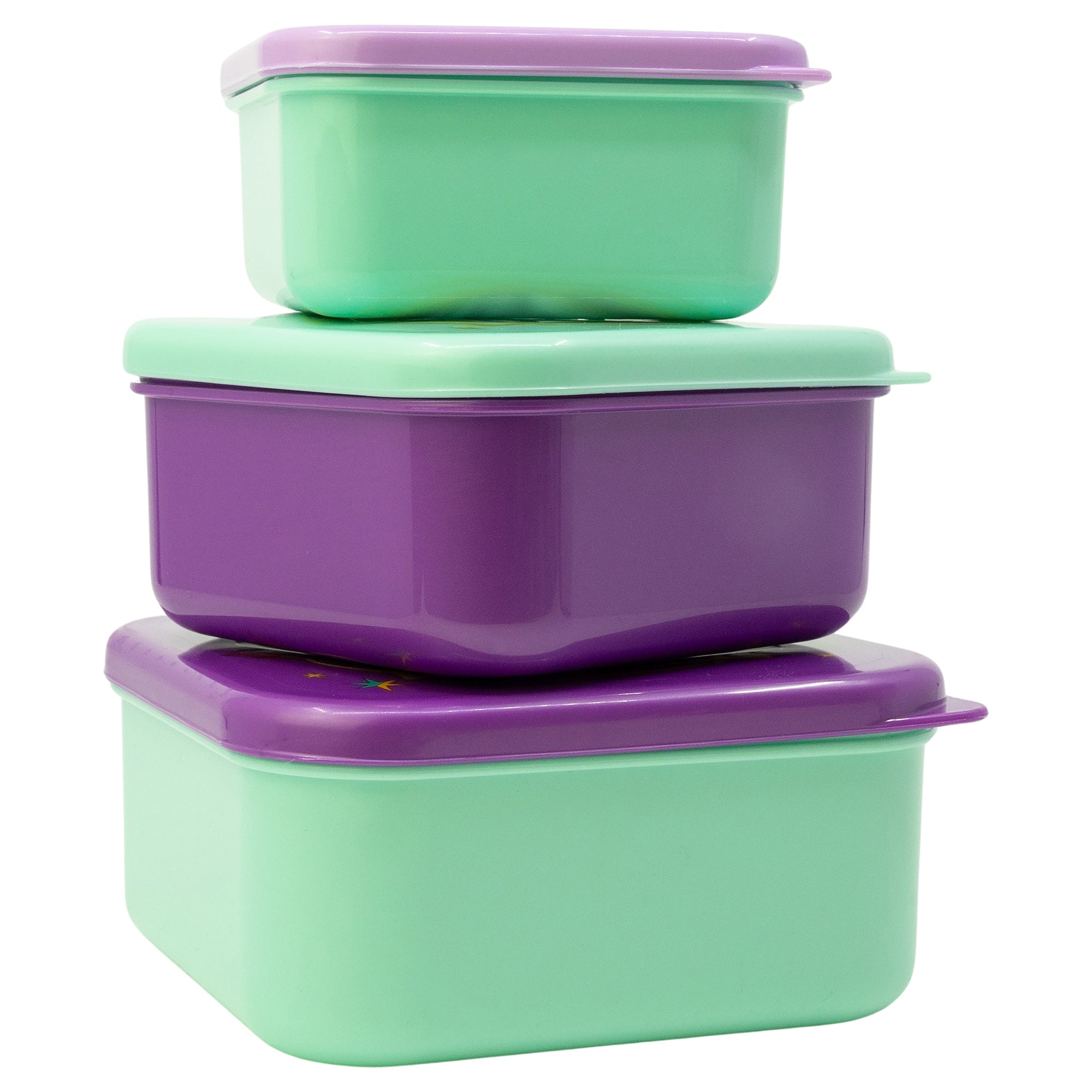 Stor Set de 3 Piezas Snack Apilables Unicorn Academy