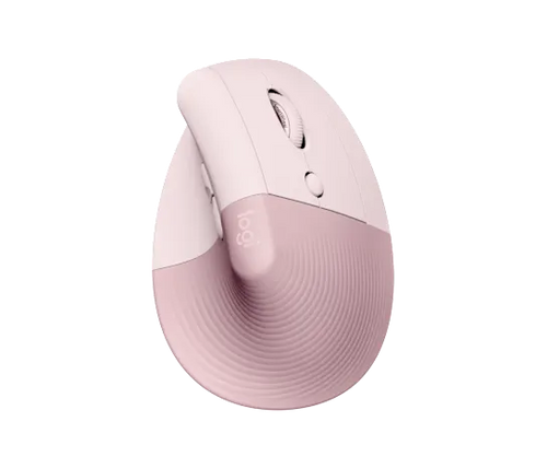 Mouse Logitech Lift Vertical Ergonomic Wireless Bluetooth Color Rose