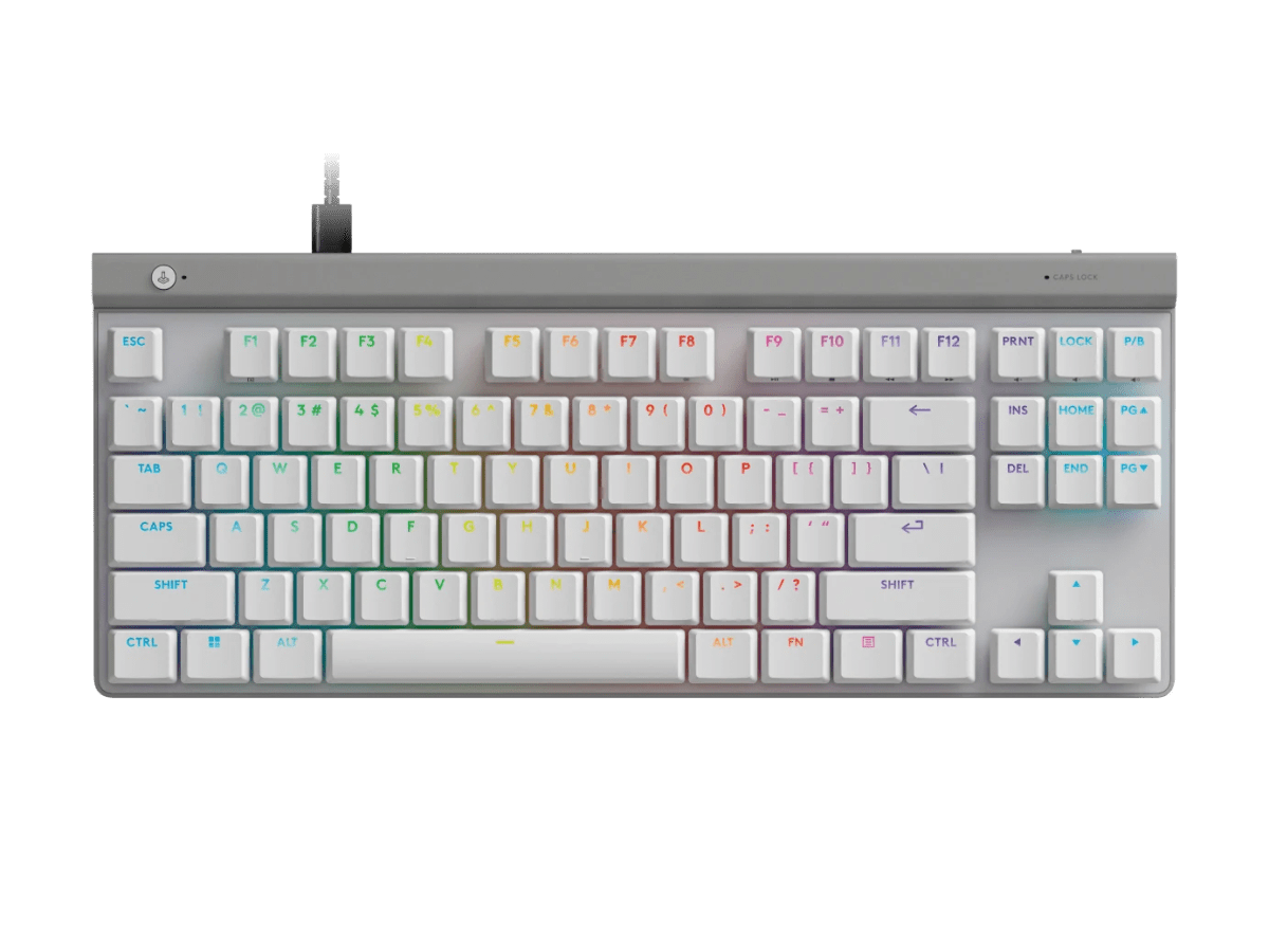 Teclado Logitech G515 TKL Lightspeed Bluetooth Lightsync RGB Color White