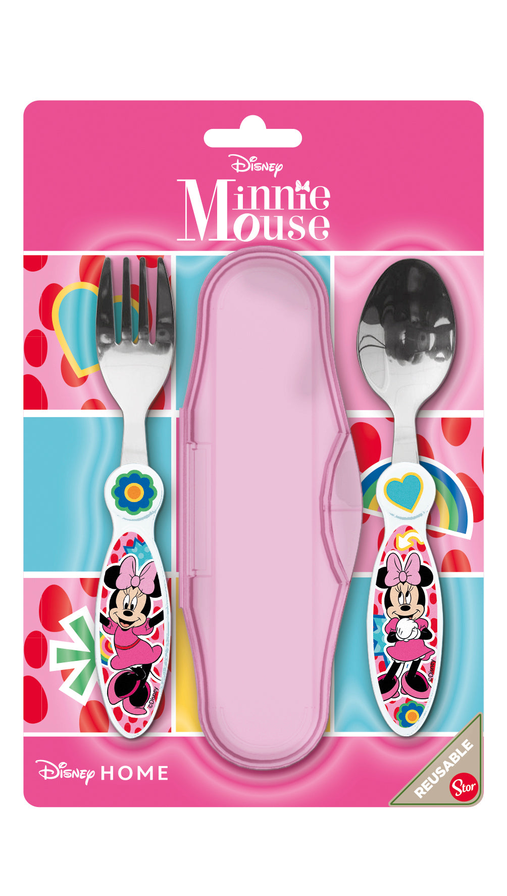 Stor Set de Cubiertos Metálicos 2 Unidades Minnie INVKY