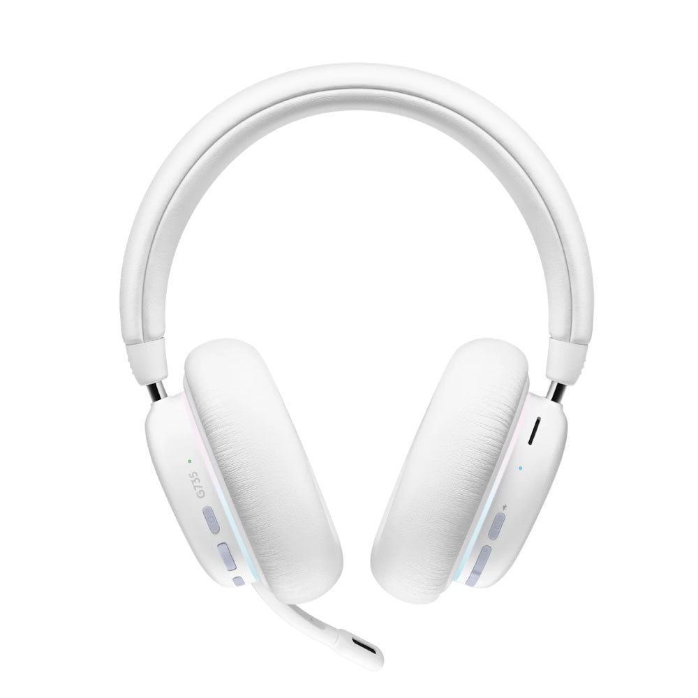 Audífono con Micrófono Logitech G735 Lightspeed Bluetooth RGB Color White Aurora Collection