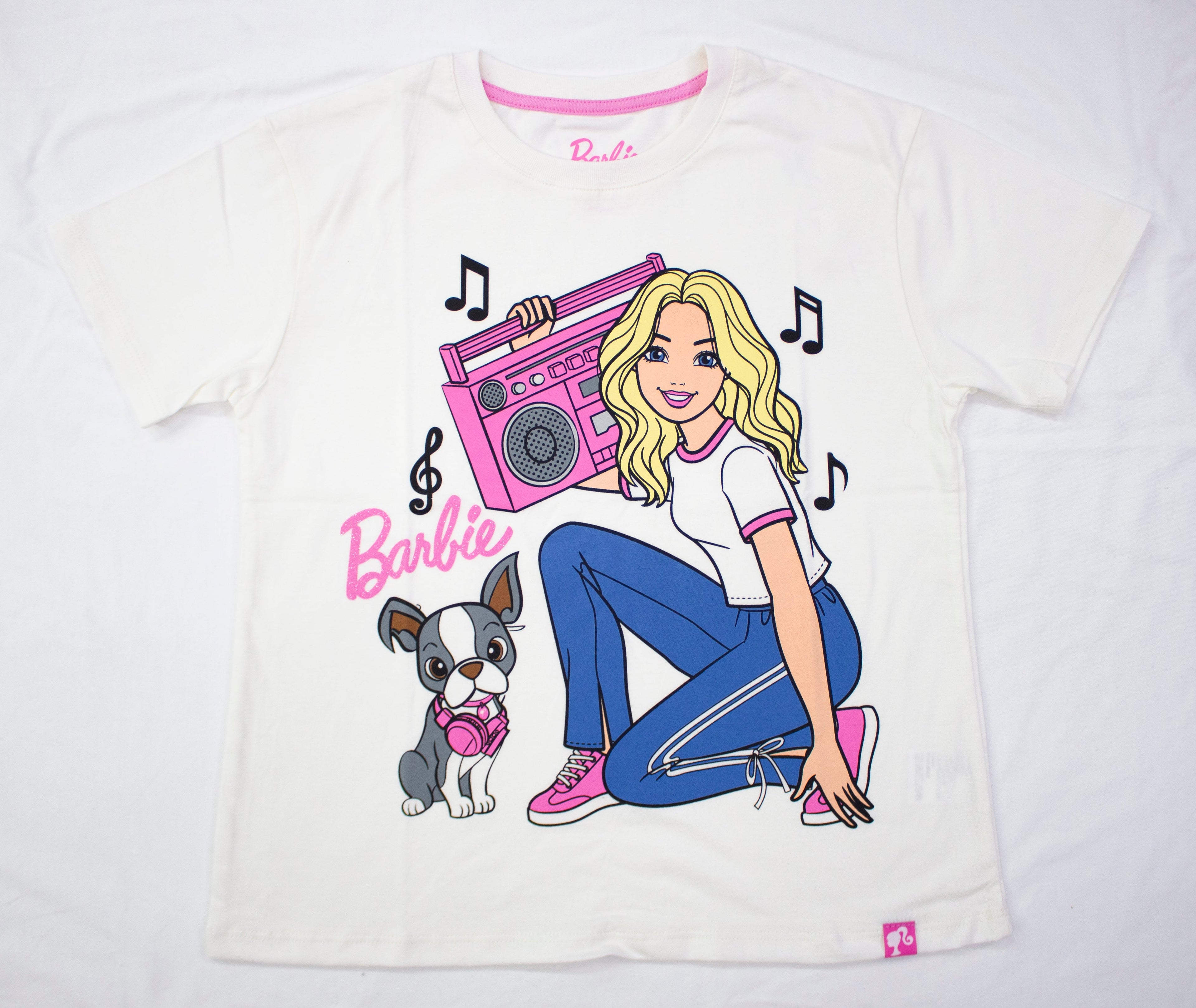 Polo Manga Corta Holgado Barbie Color Marfil