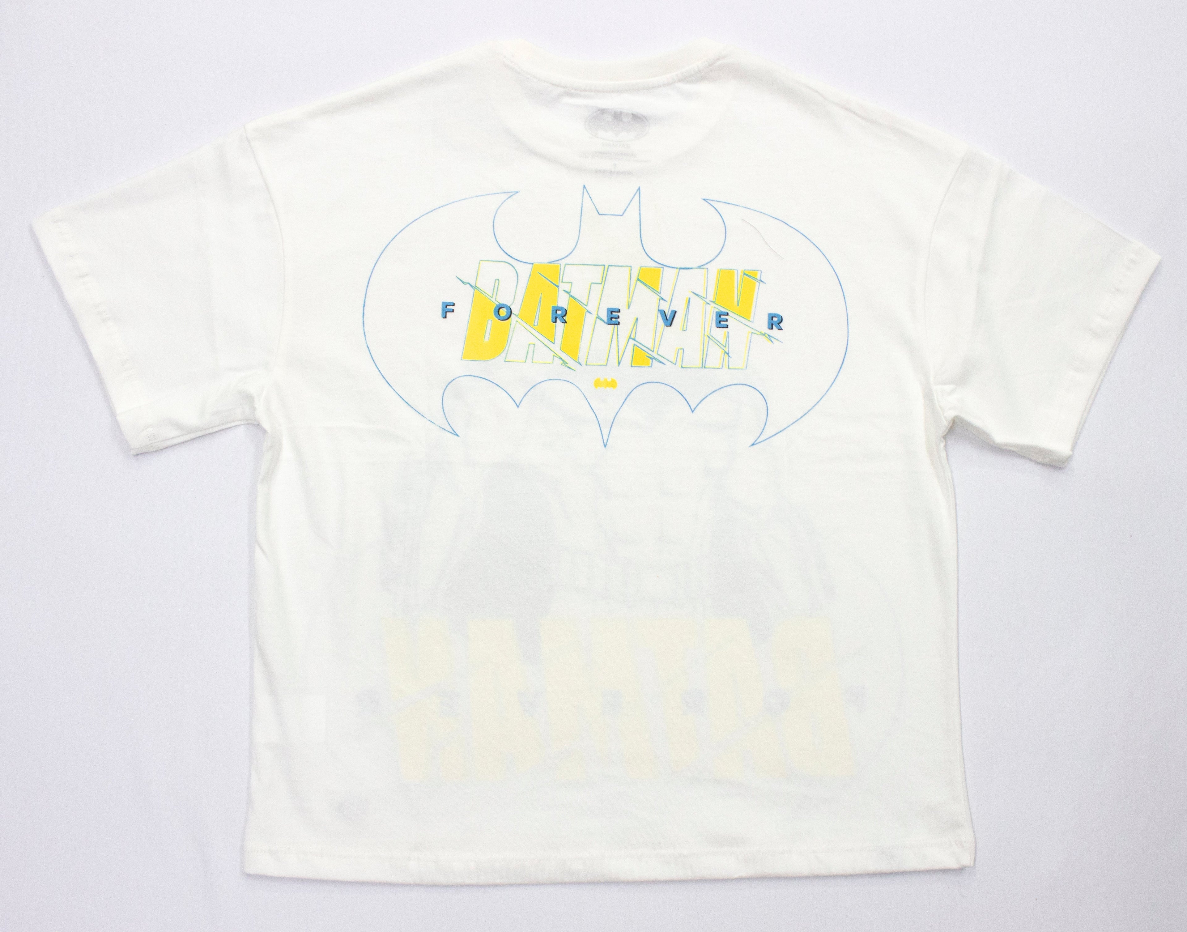 Polo Moda Manga Corta Oversized Batman Color Marfil
