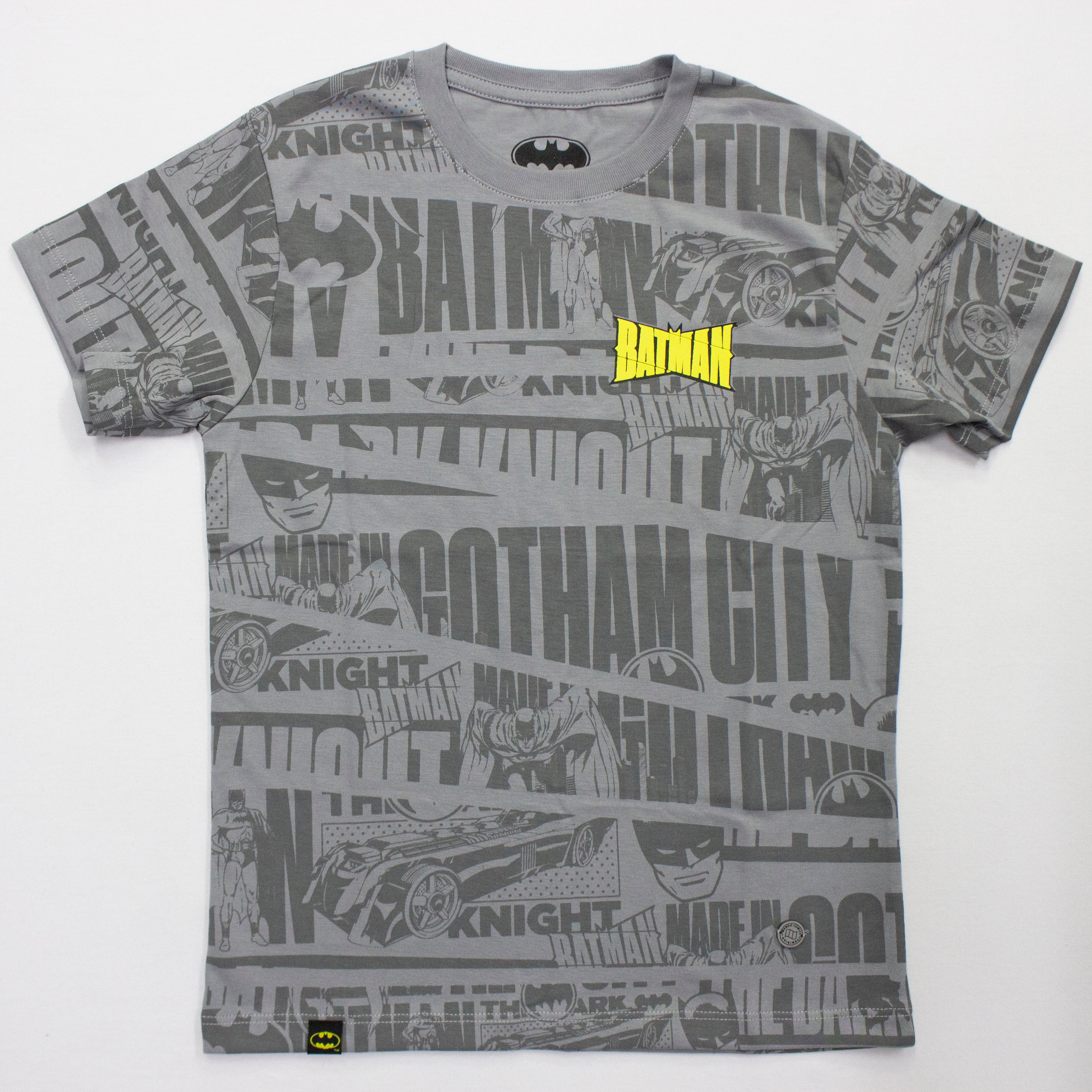 Polo Moda Manga Corta Batman Color Plata
