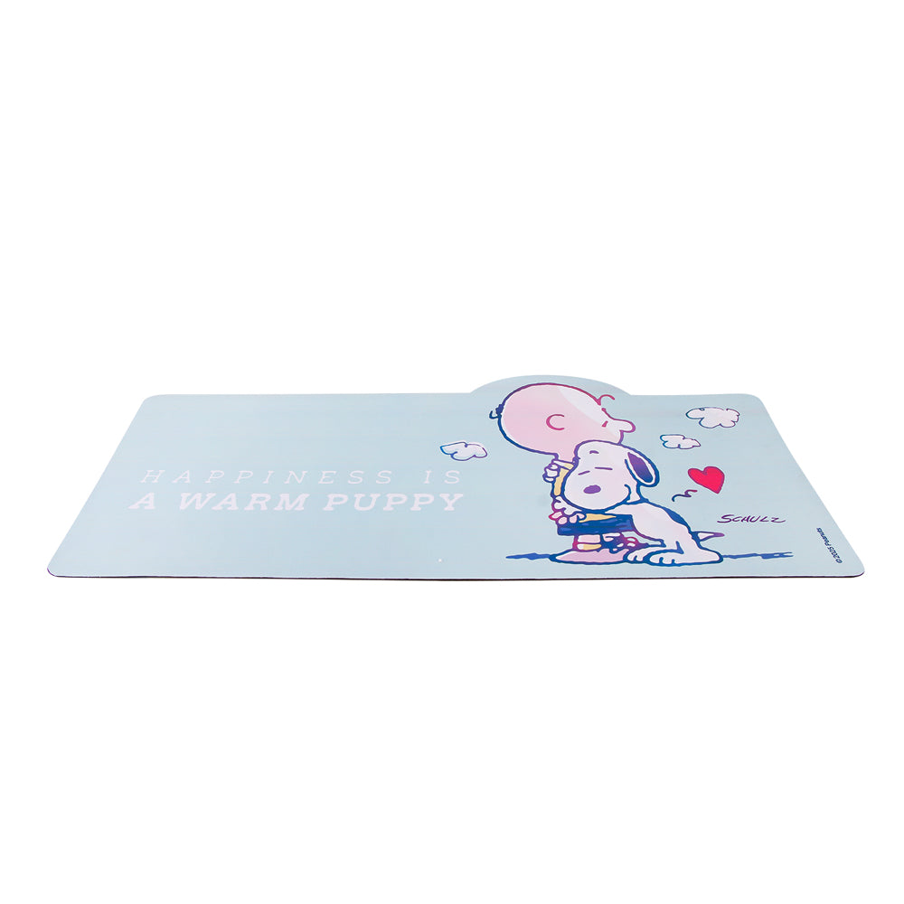 Mouse pad desk Snoopy celeste