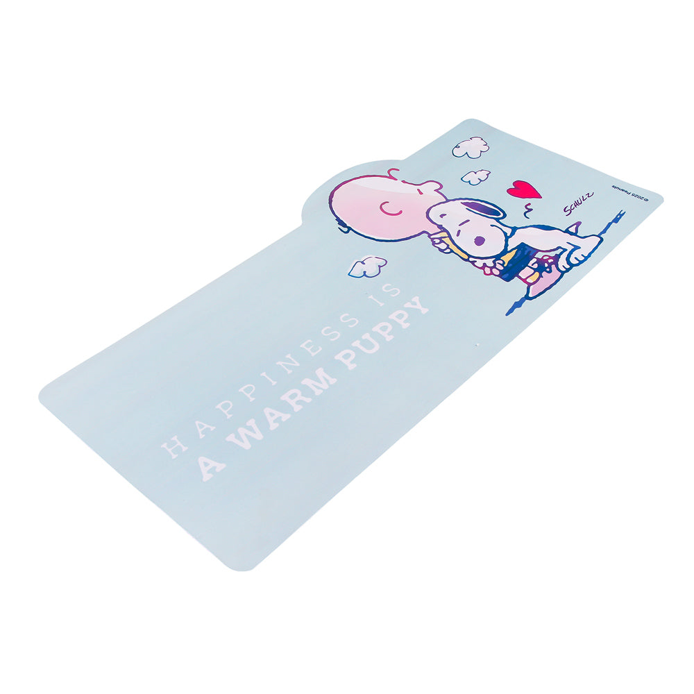 Mouse pad desk Snoopy celeste