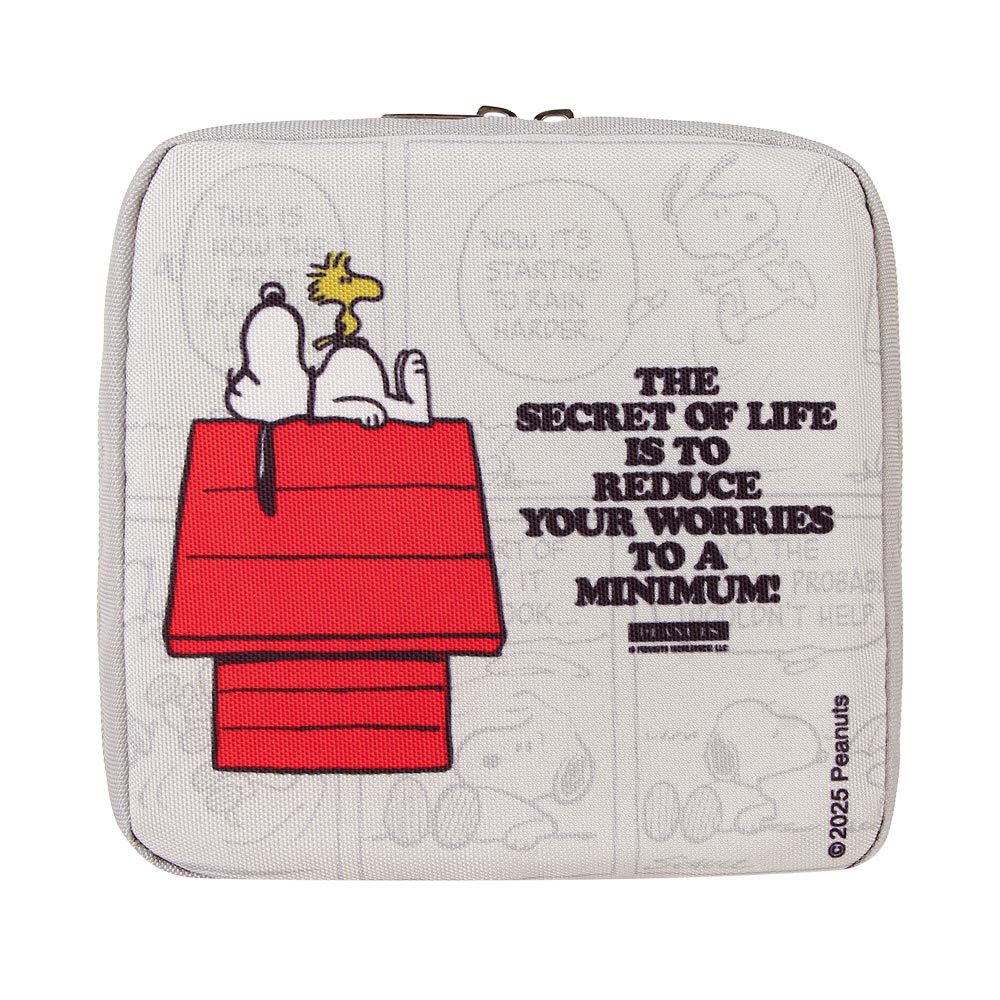 Estuche de cable Snoopy gris