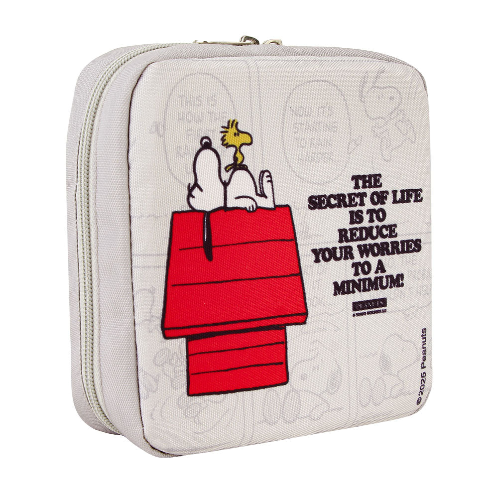 Estuche de cable Snoopy gris