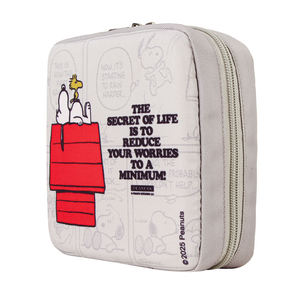 Estuche de cable Snoopy gris