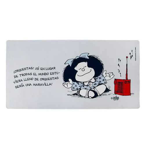 Mouse pad desk Mafalda celeste