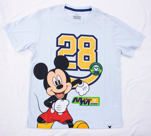 Polo Básico MC Celeste Mickey Mouse