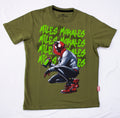 Polo Básico MC Olivo Spider-Man Niño