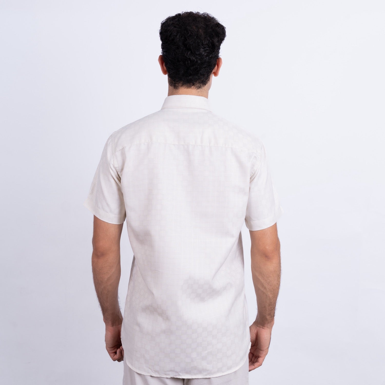 Camisa de Lino Manga Corta para Hombre
