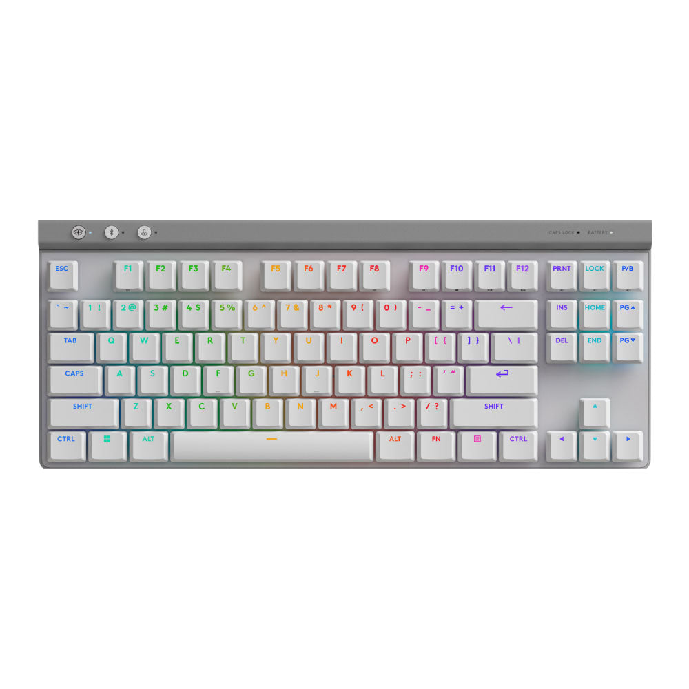 Teclado Logitech G515 TKL Lightspeed Bluetooth Lightsync RGB Color White