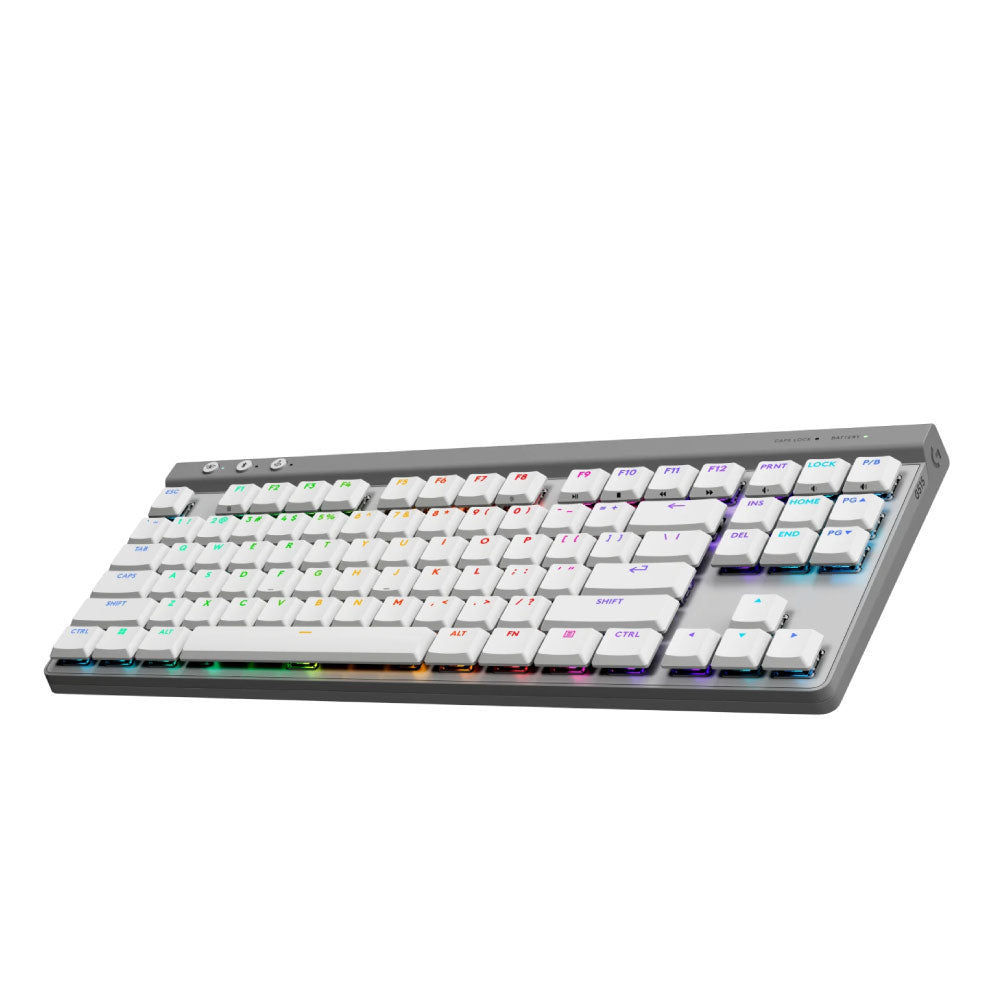Teclado Logitech G515 TKL Lightspeed Bluetooth Lightsync RGB Color White