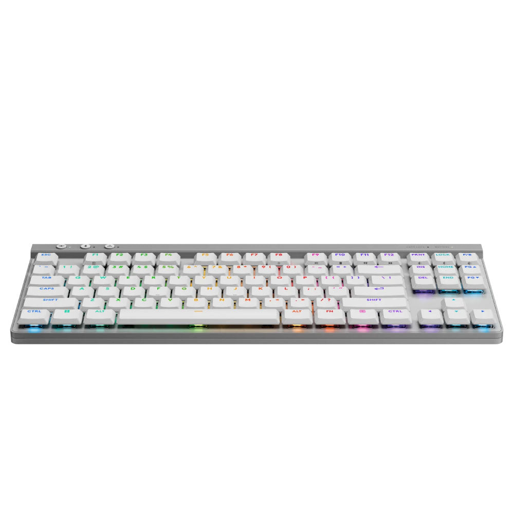 Teclado Logitech G515 TKL Lightspeed Bluetooth Lightsync RGB Color White