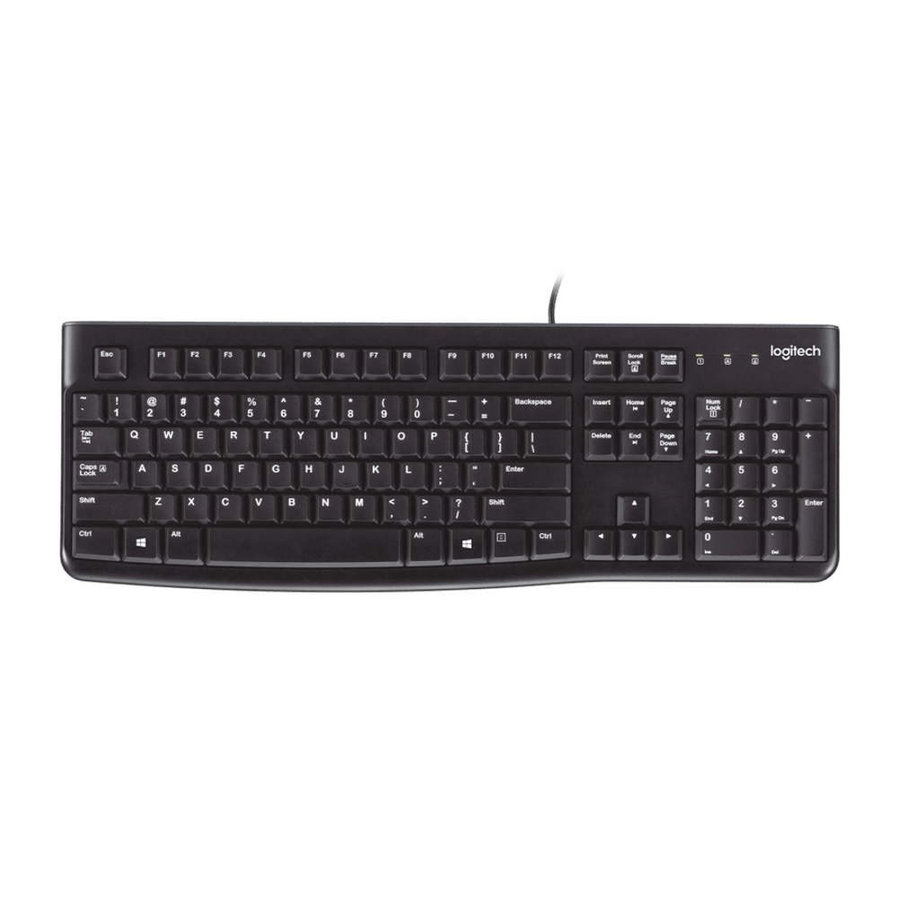 Teclado Logitech K120 Usb Sp Black