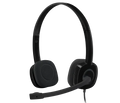 Audífono con Micrófono Logitech H151 Stereo Color Black