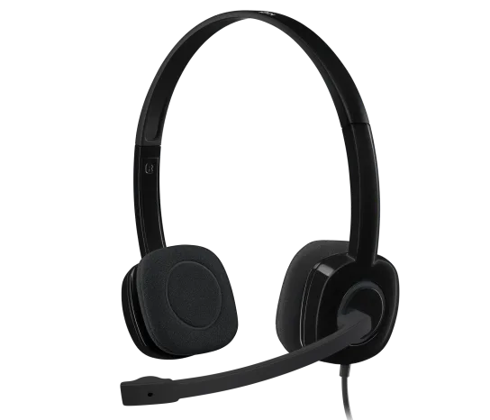 Audífono con Micrófono Logitech H151 Stereo Color Black