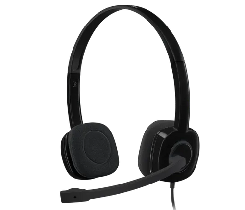 Audífono con Micrófono Logitech H151 Stereo Color Black