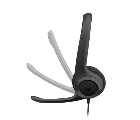Audífono con Micrófono Logitech H390 USB Noise Cancelling Color Black