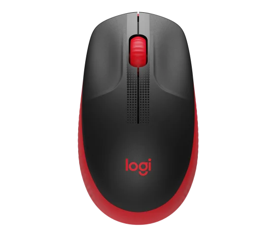 Mouse Logitech M190 Wireless Full-Size Color Red