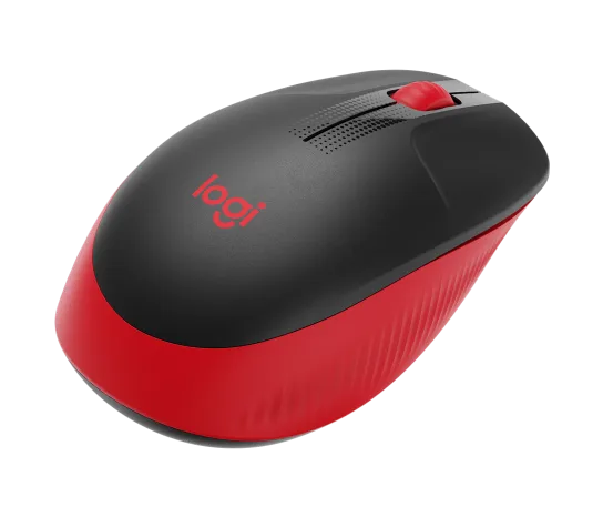 Mouse Logitech M190 Wireless Full-Size Color Red