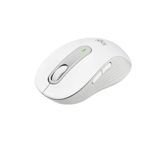 Mouse Logitech Signature M650 Silent Large Wireless Bluetooth Color White