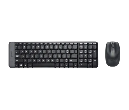 Teclado y Mouse Logitech MK220 Wireless USB SP Color Black