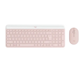Teclado y Mouse Logitech MK470 Wireless Slim USB Color Rose