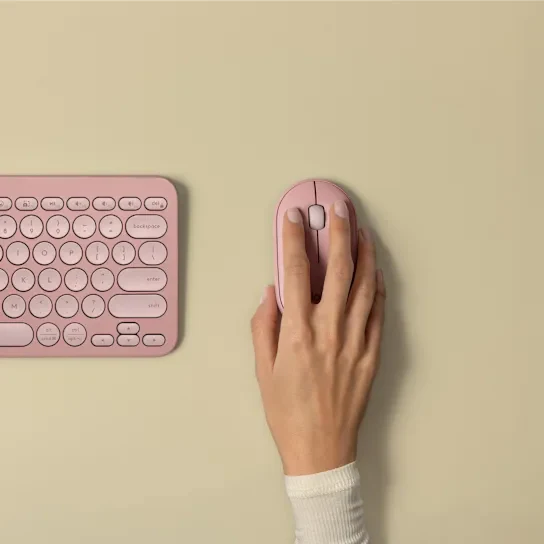 Mouse Logitech Pebble 2 M350S Bluetooth Wireless Color Rose