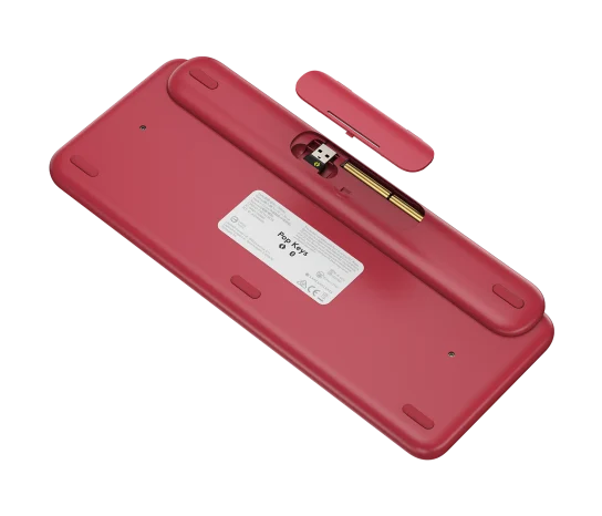 Teclado Logitech POP Keys Multi-Device Wireless Bluetooth Color Coral Rose
