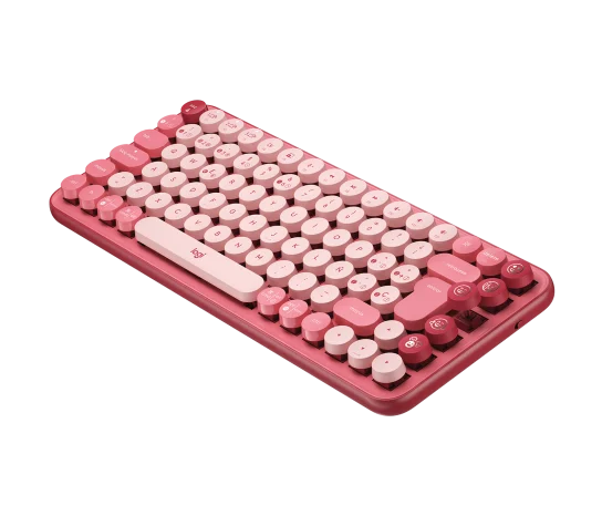 Teclado Logitech POP Keys Multi-Device Wireless Bluetooth Color Coral Rose